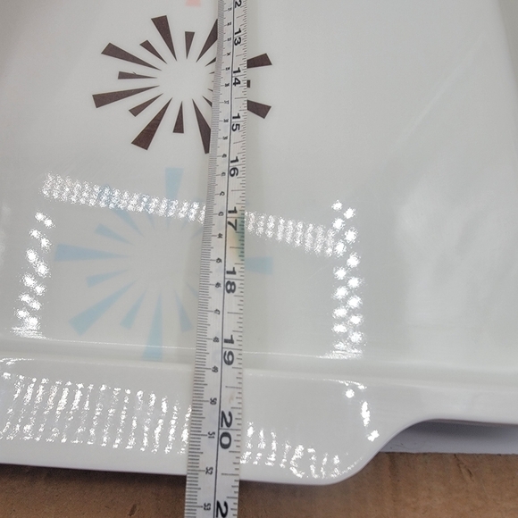 Target Melamine Serving Tray Platter Snowflake Starburst - Picture 7 of 7